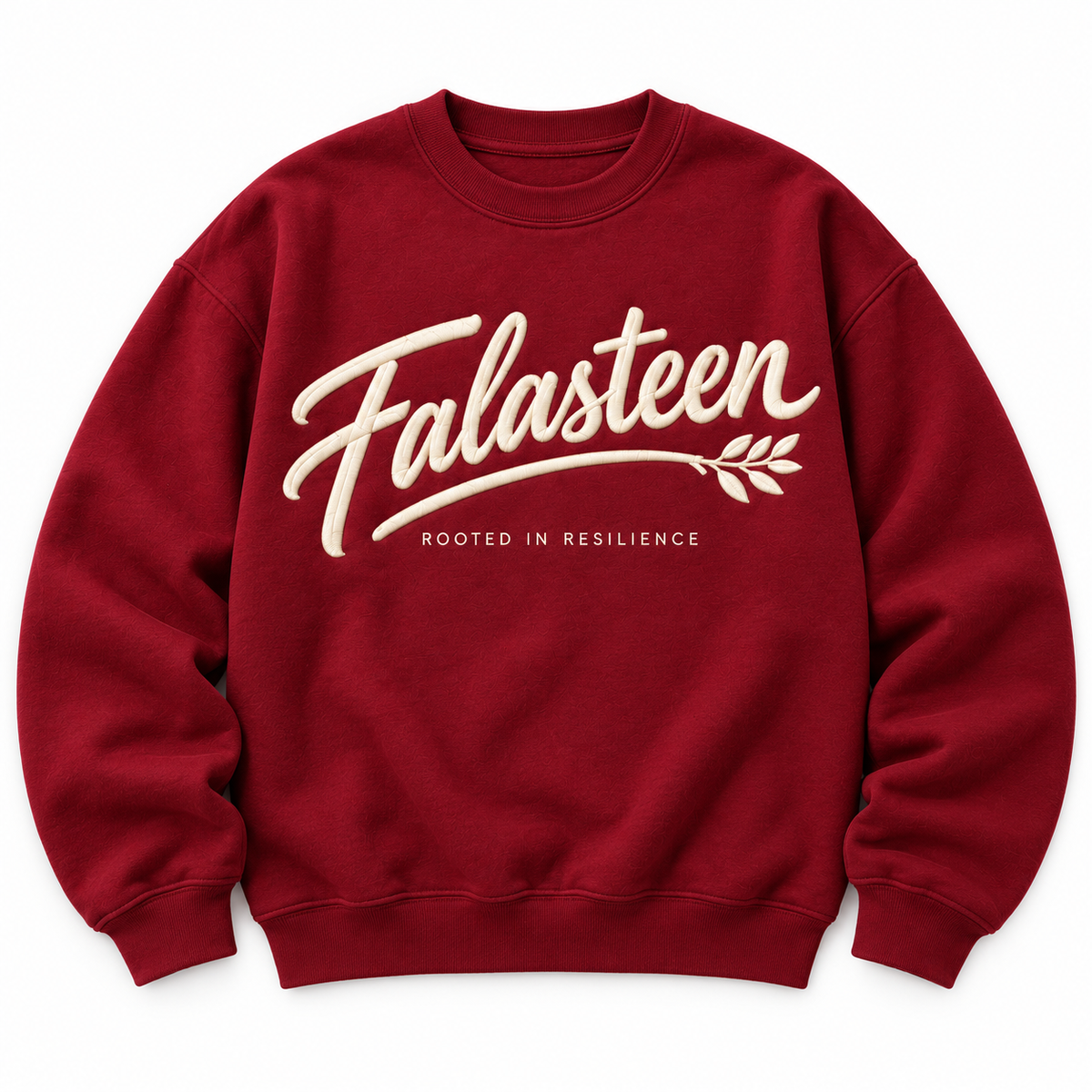 Falasteen Sweatshirt — Burgundy & Cream