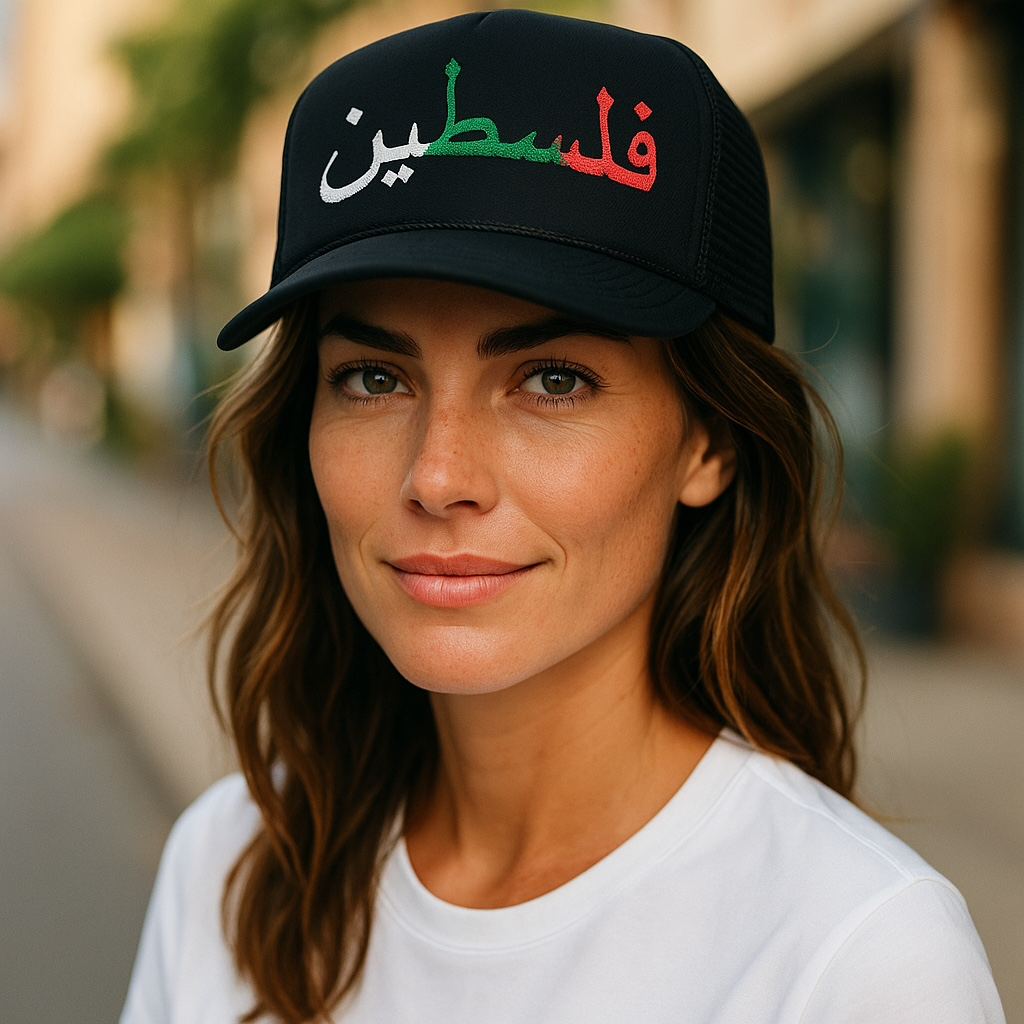 Tricolor Arabic Script Cap