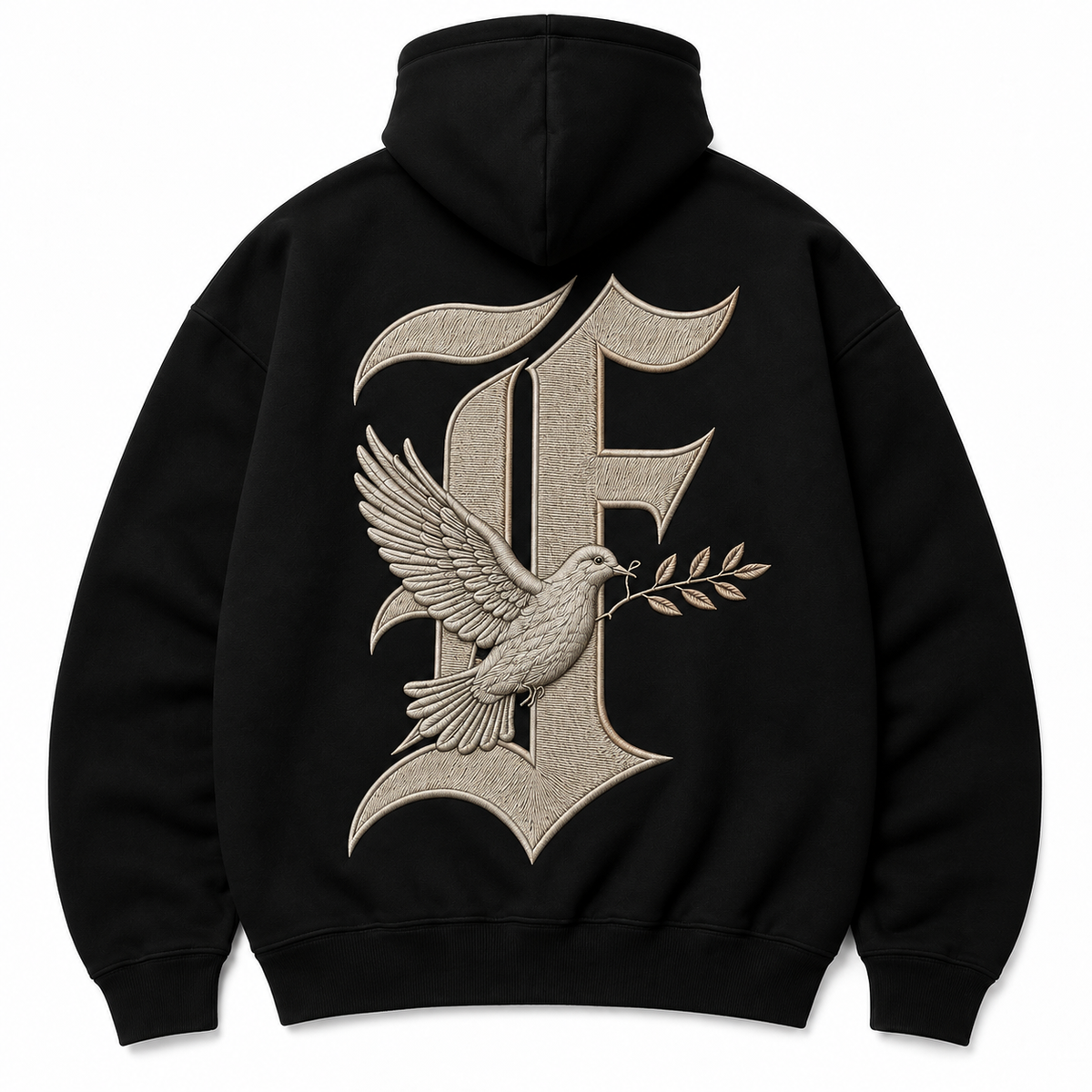 F & Dove Heavyweight Embroidered Hoodie