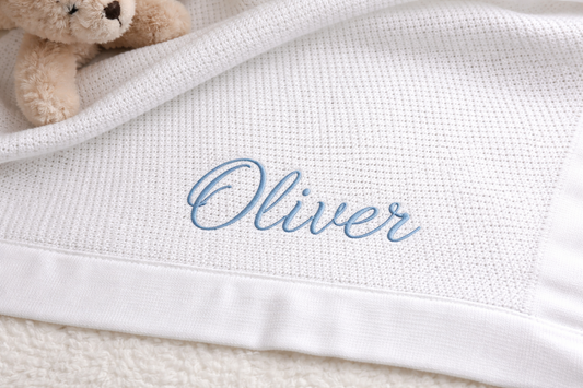 Personalised Embroidered Baby Blanket