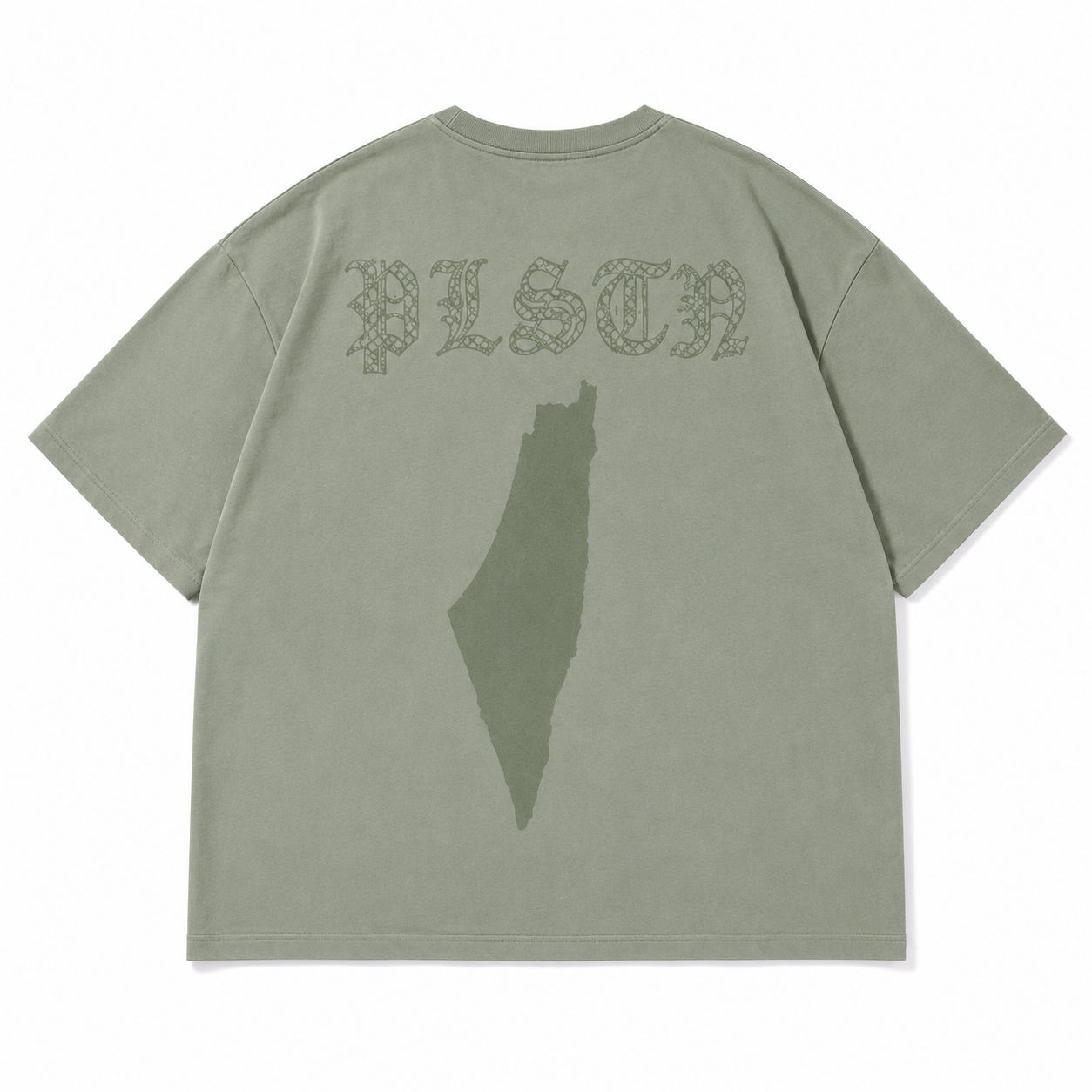 PLSTN Oversized Tee – Mist Green