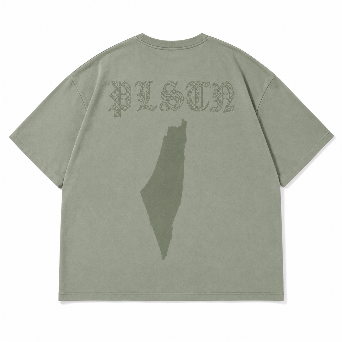 PLSTN Oversized Tee – Mist Green