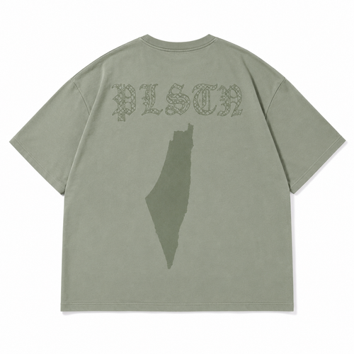 PLSTN Oversized Tee – Mist Green