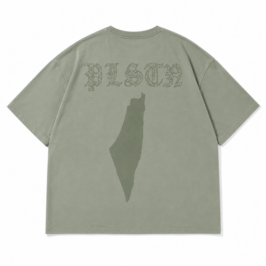 PLSTN Oversized Tee – Mist Green