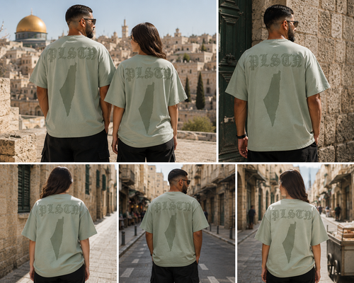 PLSTN Oversized Tee – Mist Green