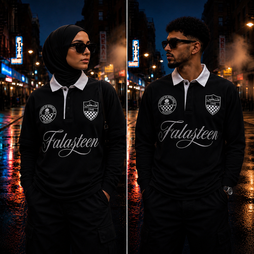Falasteen Heritage Embroidered Polo