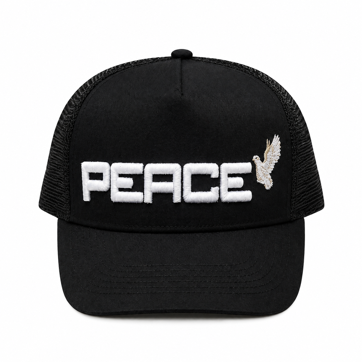 PEACE Embroidered Trucker Cap