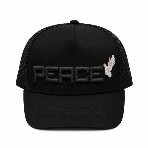 PEACE Embroidered Trucker Cap