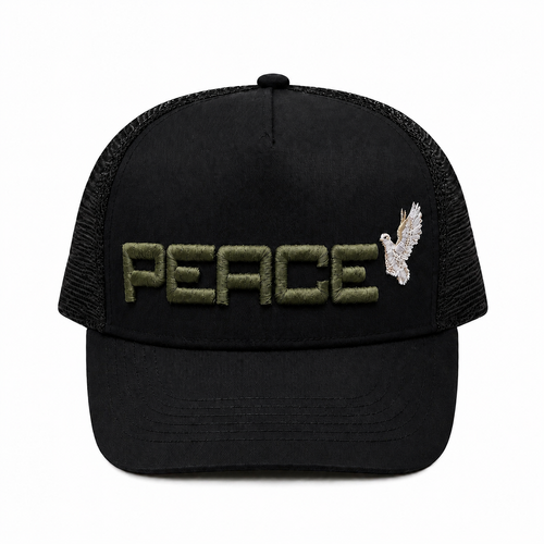 PEACE Embroidered Trucker Cap