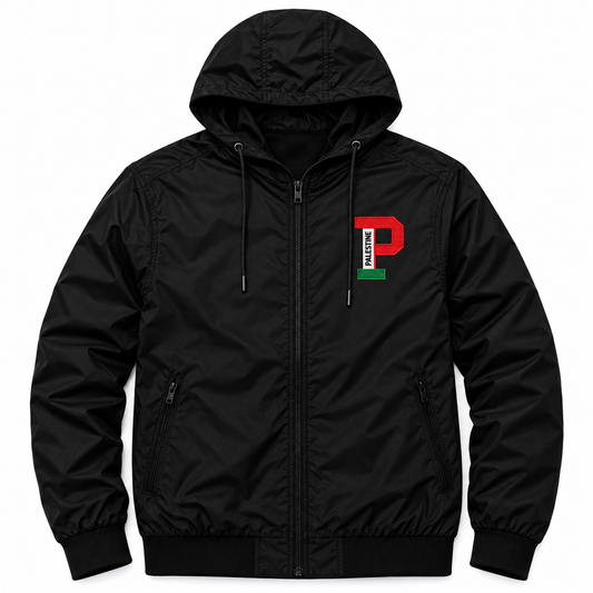 Varsity P Wind Runner — Black