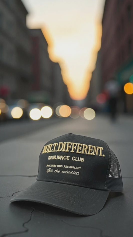 Built Different Embroidered Premium Gold Cap